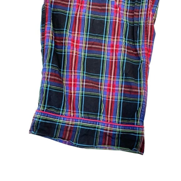 J. Crew Tartan Plaid Holiday 2 Piece Pajama Set Cotton Long Sleeve Pants size 2X - Picture 6 of 11